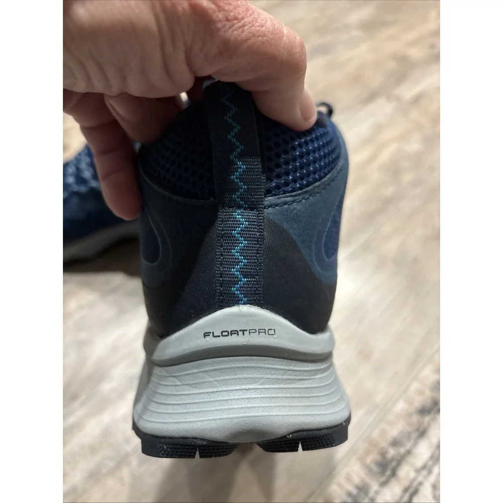 Merrell Mens Moab Speed Mid GTX Navy Marine Blue Hiking Shoes GORE-TEX US 14